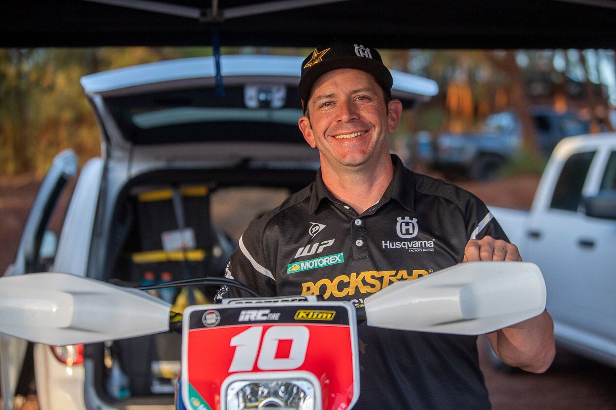 Rockstar Energy Factory Racing team mechanic Andrew Bauer is a veteran of supercross and off-road wrenching, and is charged with keeping Colton Haaker’s hard enduro and EnduroCross bikes in top racing form.