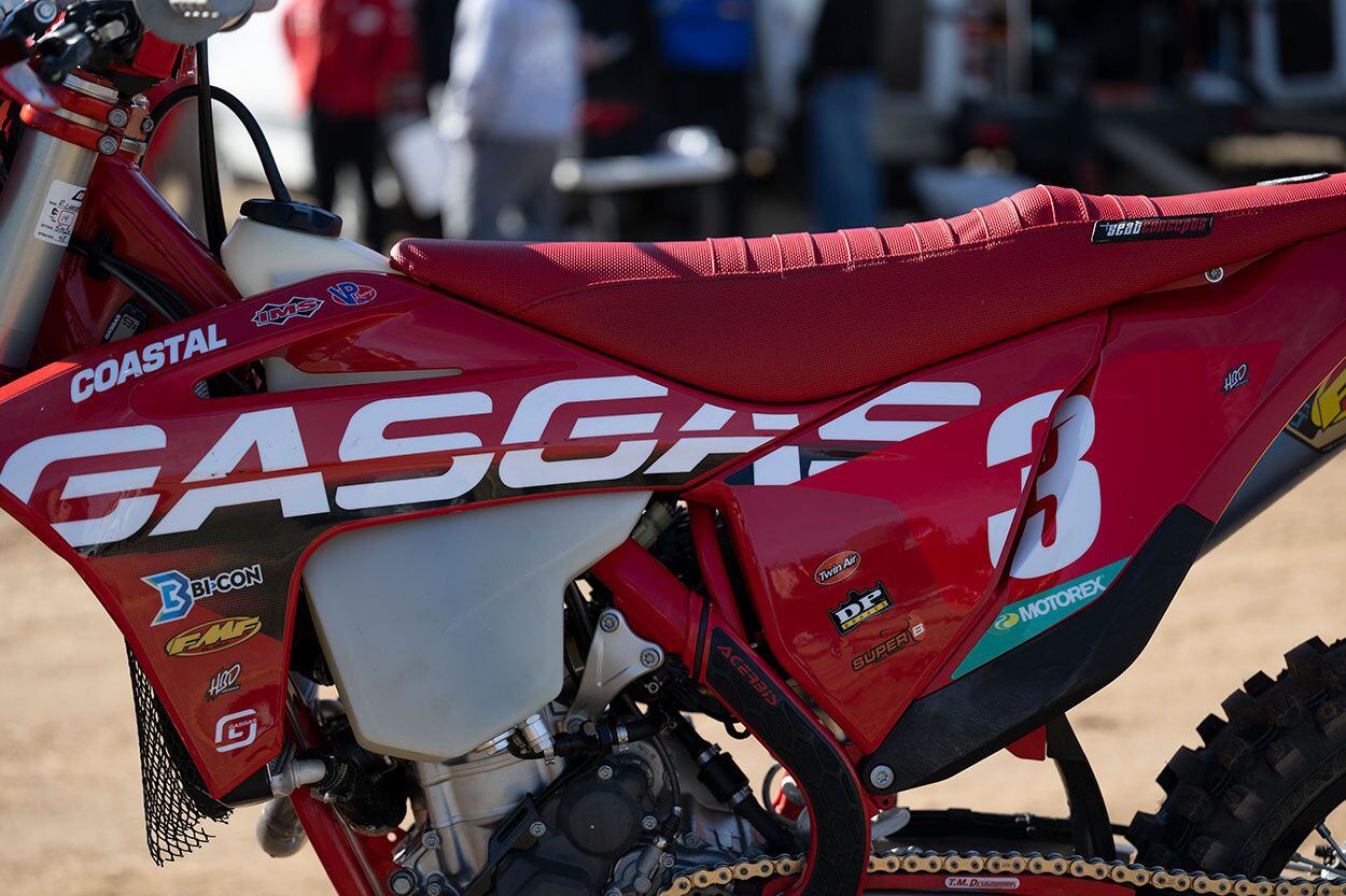 Lafferty runs seat foam that is a bit taller than stock and a seat bump that is positioned 12 inches rearward from the front of the seat.