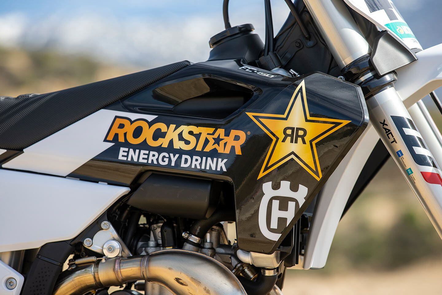 Unlike the 450 SX-F Factory Edition, replacement graphics for the FC 450 Rockstar Edition are easily obtainable through Technical Accessories or the aftermarket.