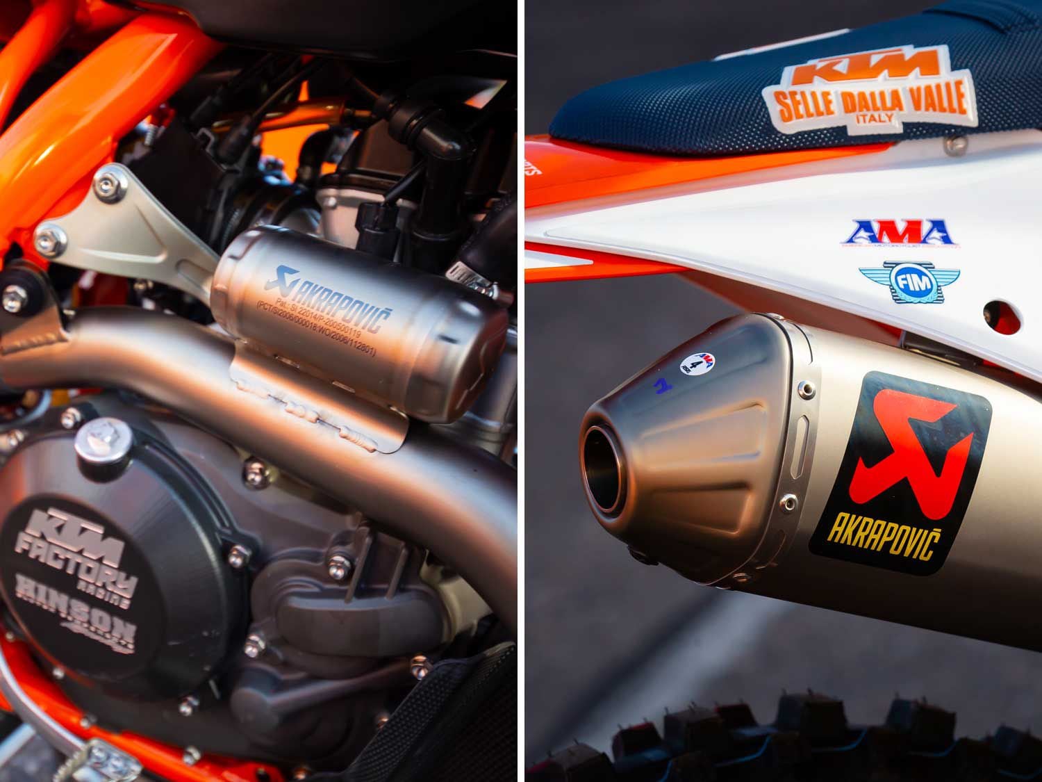 The Akrapovič titanium exhaust system is Rivera’s favorite part of the bike. He praised multiple aspects of it, especially the craftsmanship.