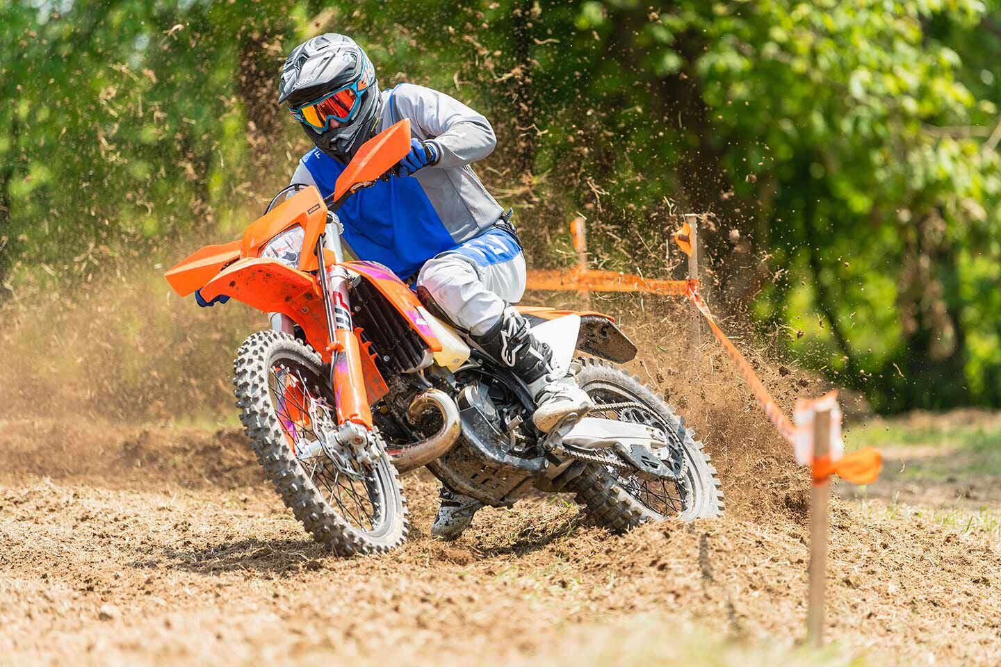 With its new throttle body injection (TBI) system, the 150 XC-W has significantly improved torque compared to the 2020–2023 transfer port injected (TPI) models.