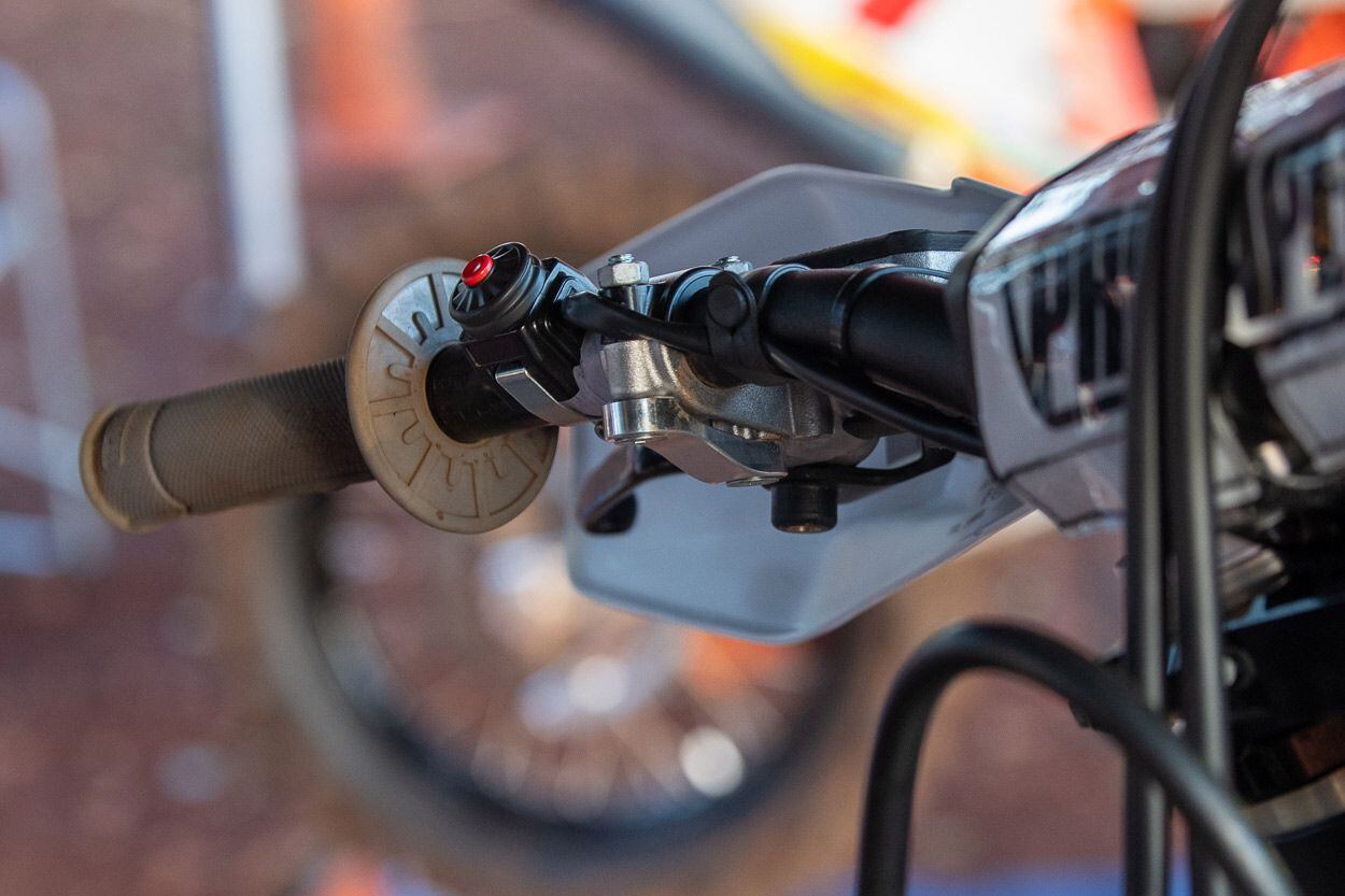 “We run a reinforced clutch perch assembly to avoid breaking it in case they do fall or crash. Just one more modification for safety reasons to make sure they make it to the finish.”