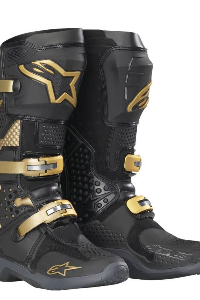 Alpinestars tech 10 black and gold store
