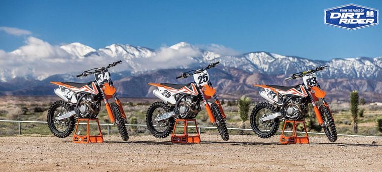 250 Vs 350 Vs 450 Motocross Bike Comparison Dirt Rider