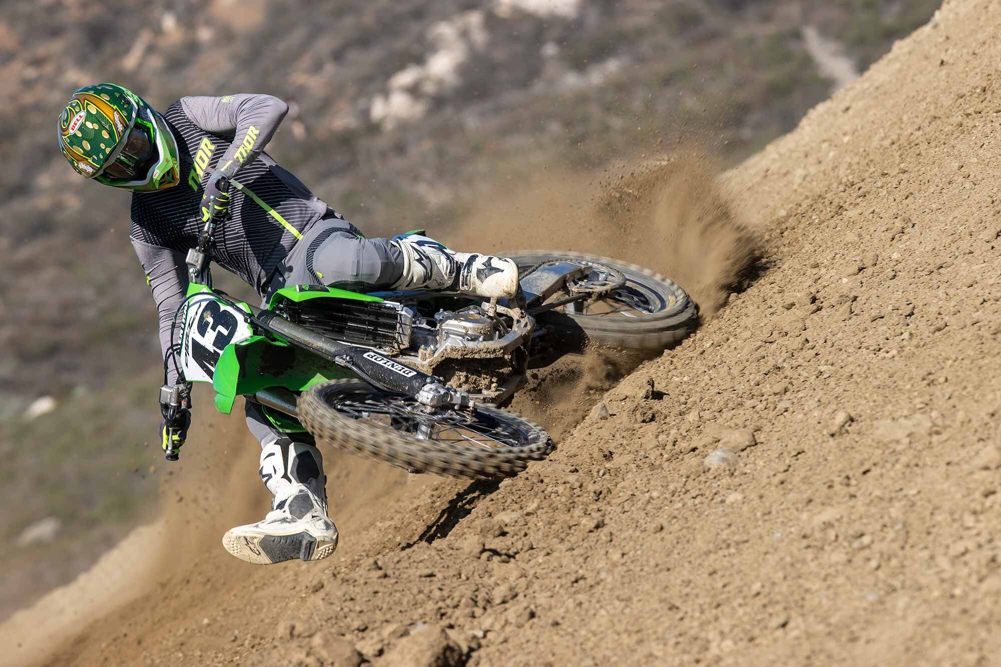 “The KX450 is very nimble, predictable, thin feeling, and fun to ride!” <i>—Tanner Basso</i>