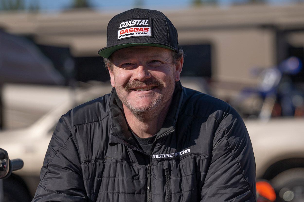 Donny Kelley is the technician who keeps Ryder Lafferty’s Coastal GasGas Factory Racing machine in tip-form.