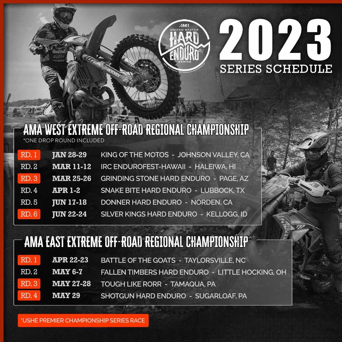 2023 AMA US Hard Enduro Series Schedule Announced LaptrinhX