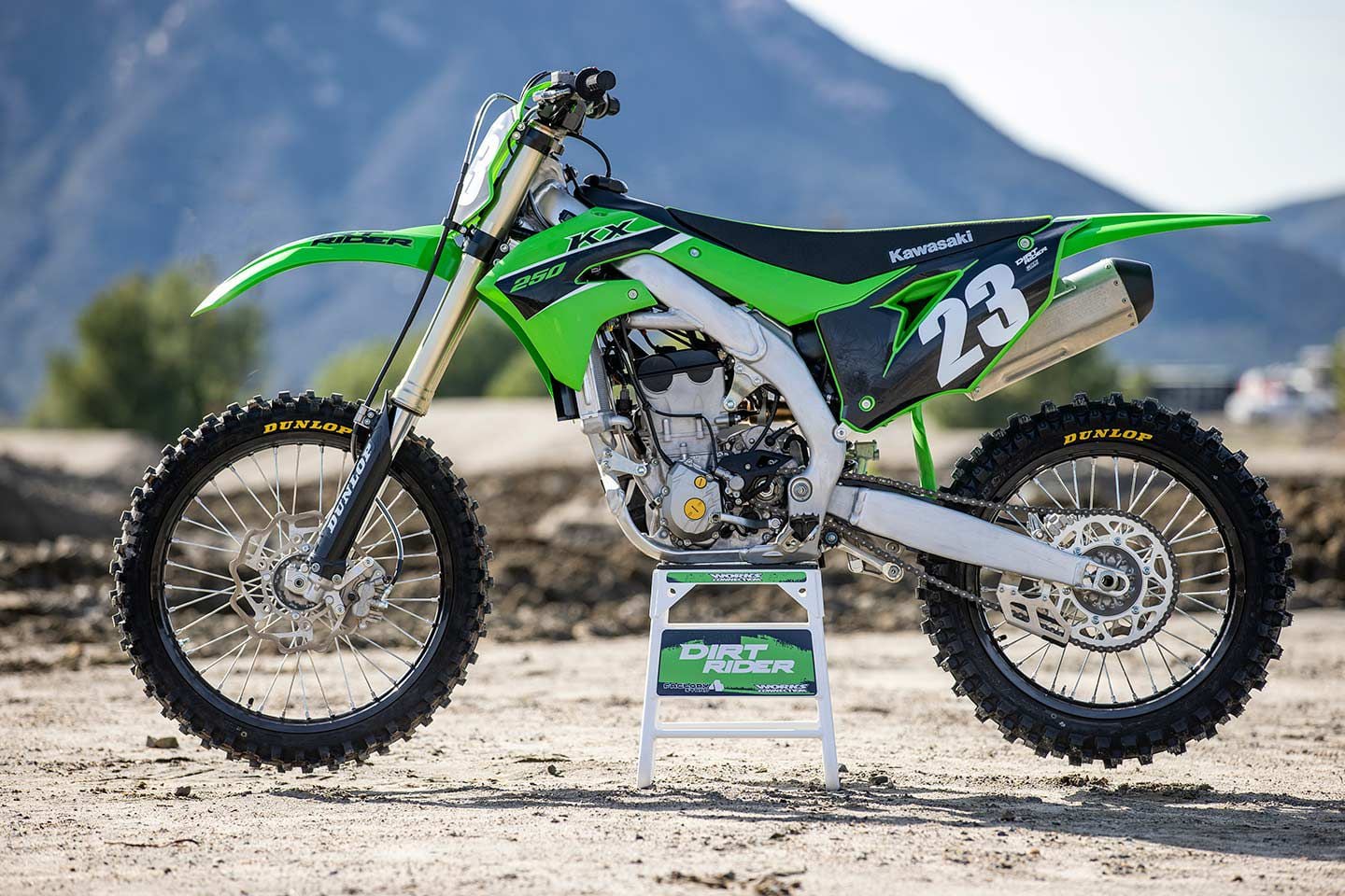 Hitting our automotive scales at 239 pounds wet, Team Green’s quarter-liter four-stroke motocrosser is heaviest in the segment.