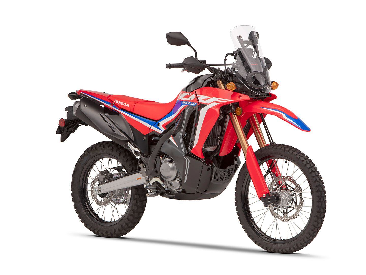 The CRF300L Rally retails for $750 more than the CRF300L.