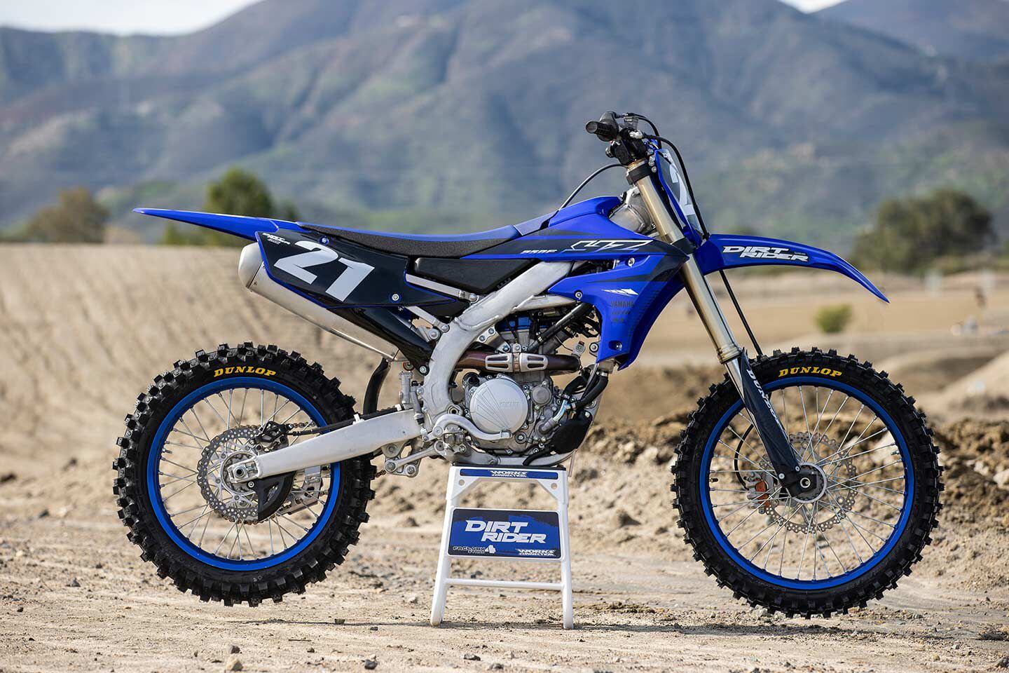 Blu cRU left well enough alone with its quarter-liter four-stroke motocrosser in 2023. Mechanically unchanged, it weighs the same as last year—235 pounds wet on the <i>Dirt Rider</i> scales.