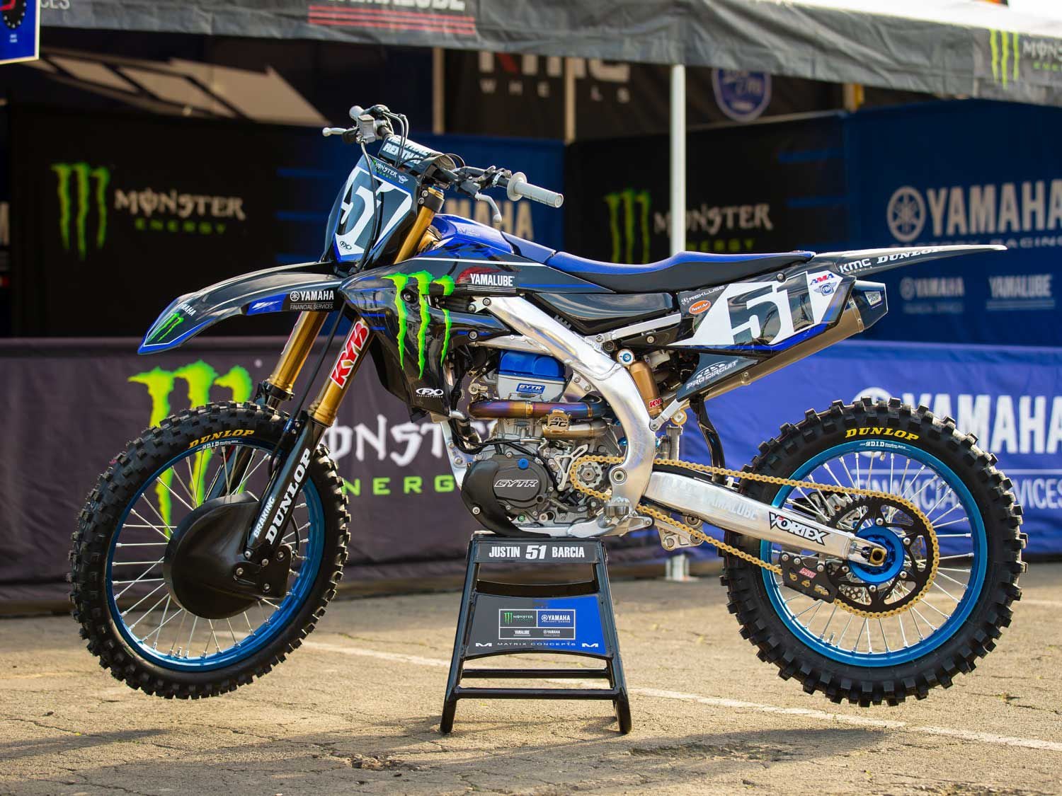With the small but effective changes Yamaha made to its flagship motocrosser for 2020, Barcia now uses more stock components than ever on his bLU cRU racebike.