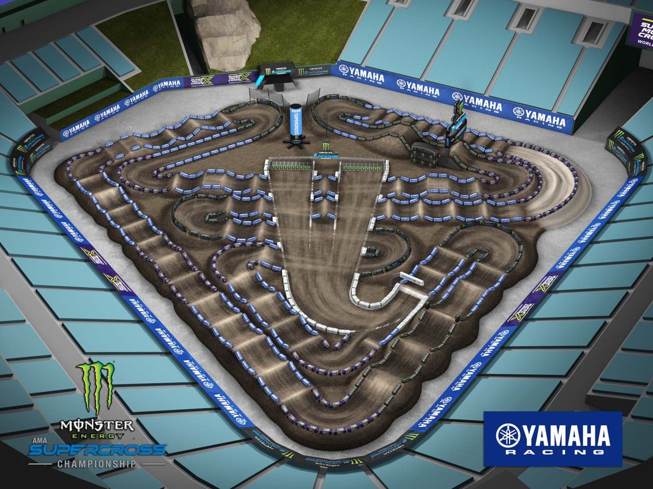 2025 AMA Supercross Championship Track Maps Dirt Rider