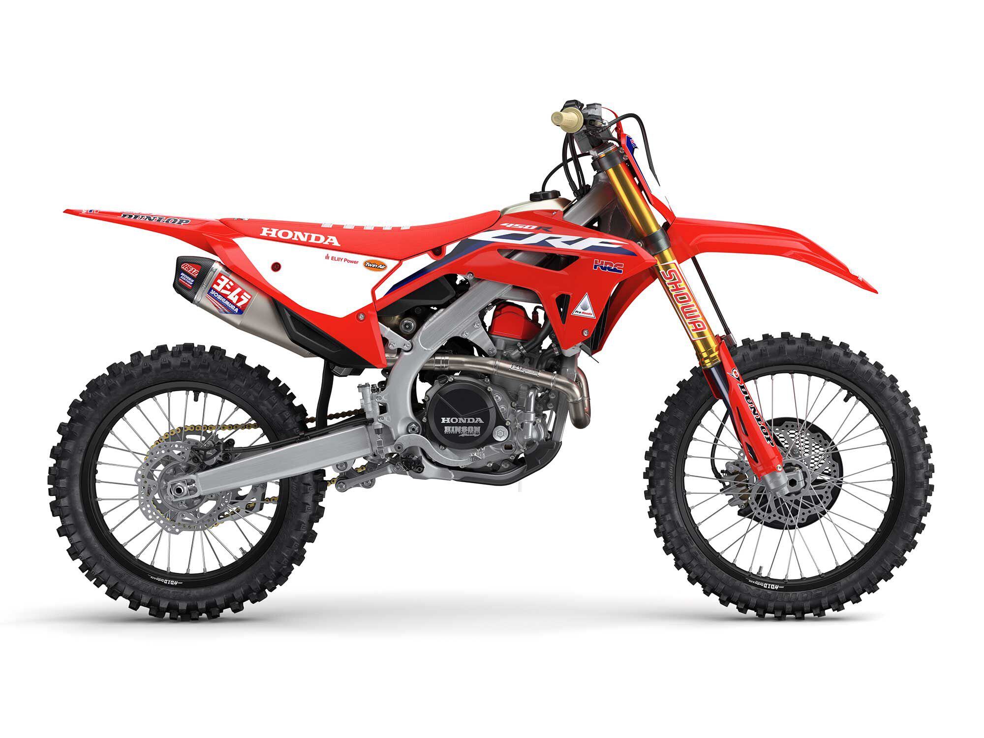 Big Red’s Works Edition version of its flagship motocrosser features a long list of trick components, some of which are unique to the model.