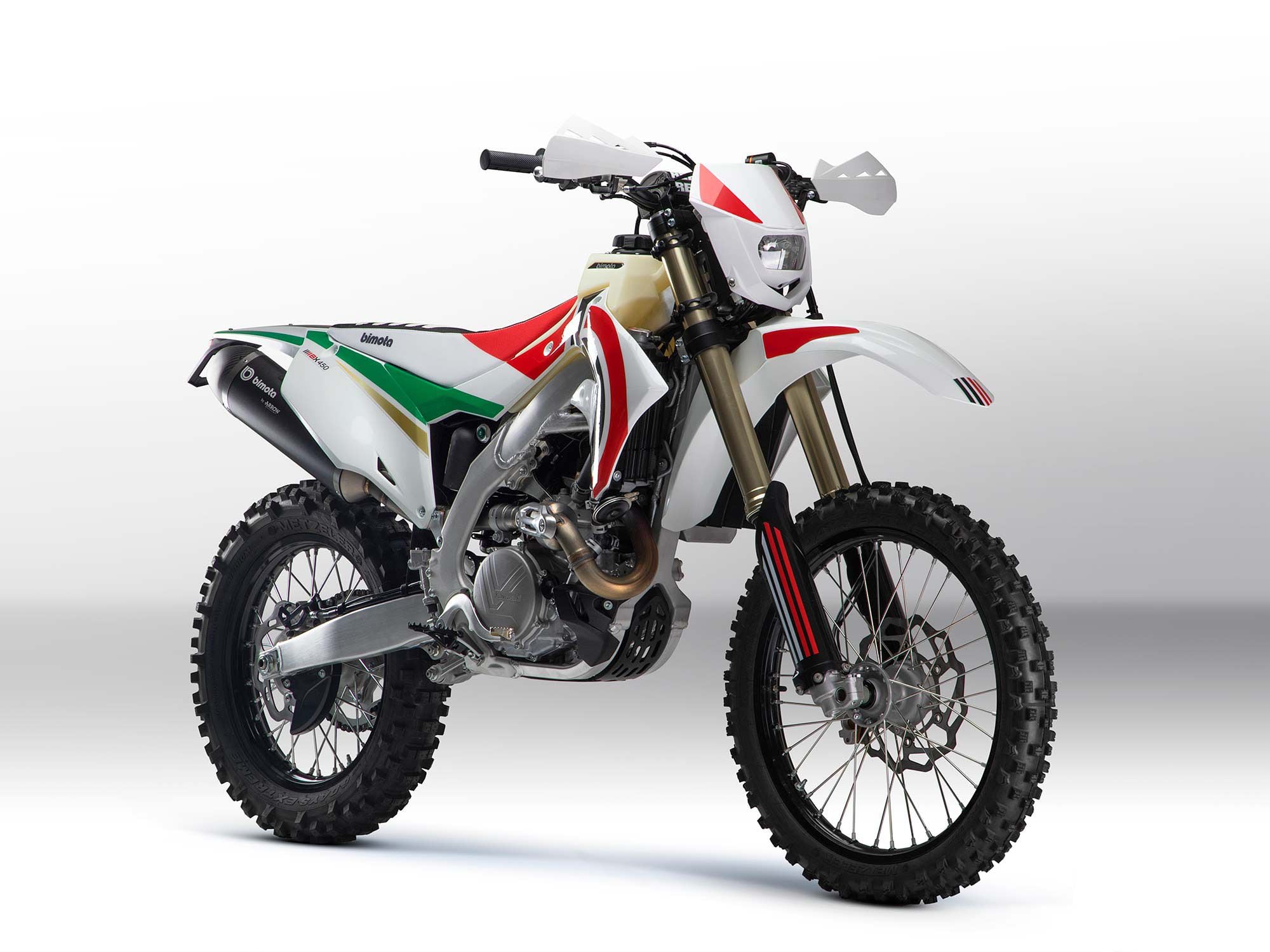 The 2023 Bimota BX450 is ready for some serious off-road action due to some simple upgrades to the already-proven Kawasaki KX450X cross-country model.