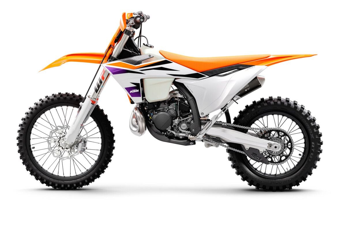 Settings in the WP Xact shock have been updated to match the new front suspension setup.