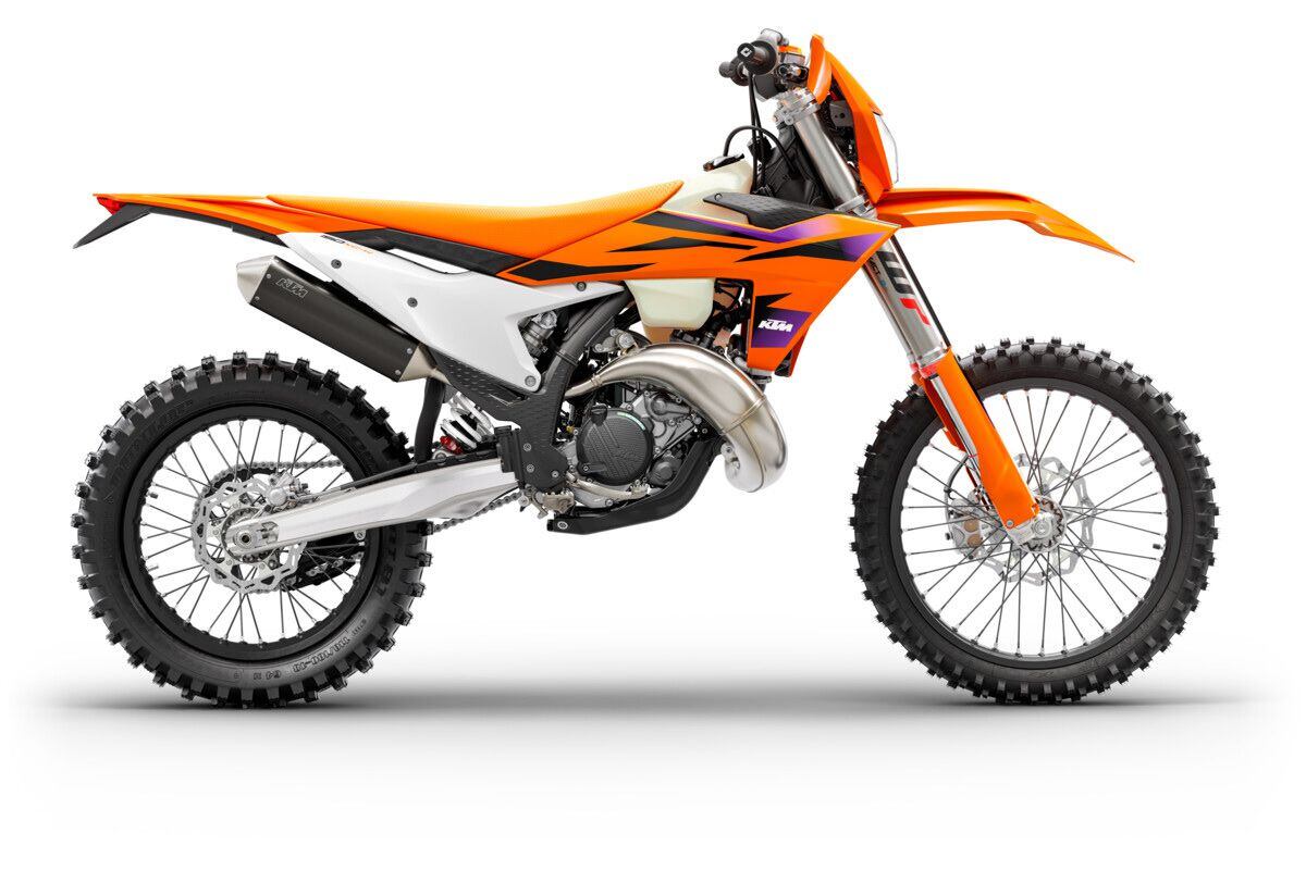 KTM’s enduro and dual sport model range is completely new for 2024.