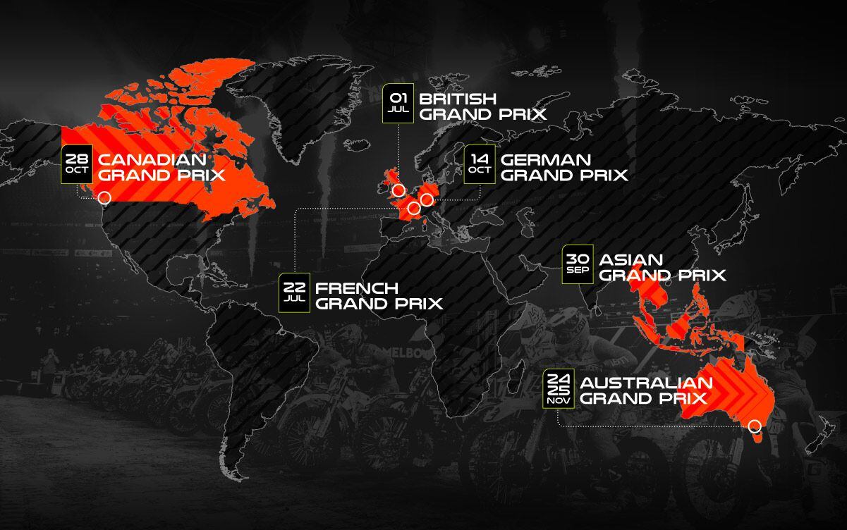2023 FIM World Supercross Championship Schedule