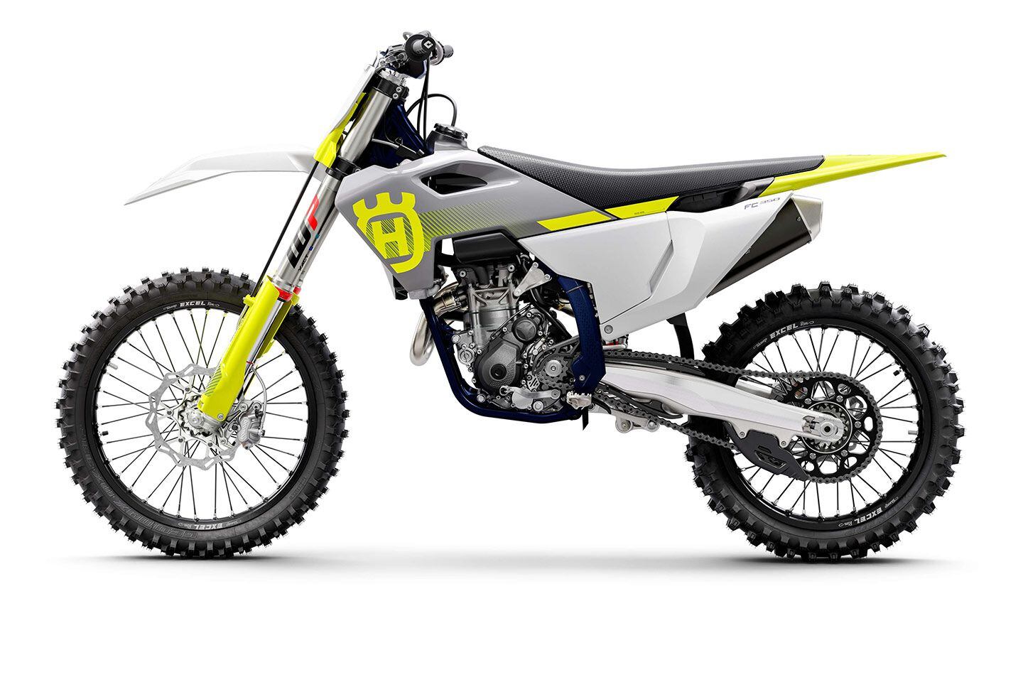 The WP Xact 48mm air fork and WP Xact shock on each model are equipped with revised settings for improved cornering agility.