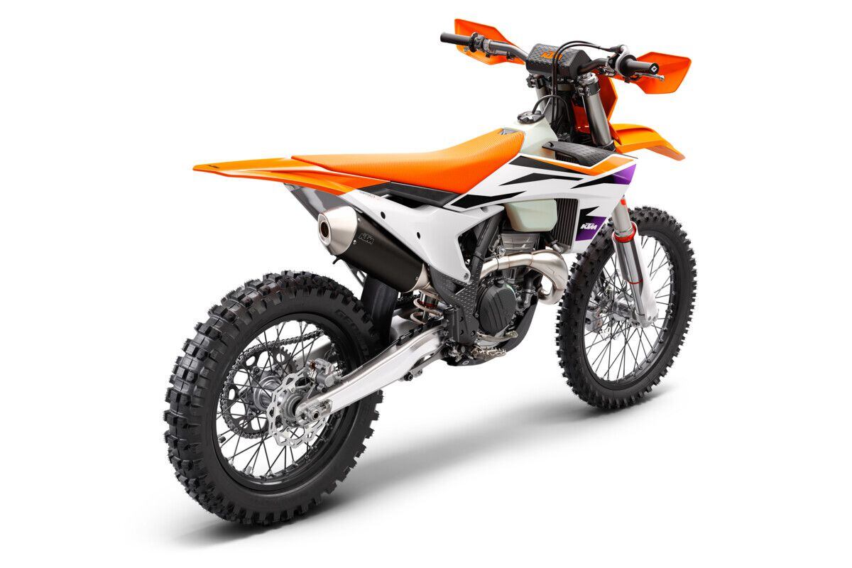 The Austrian manufacturer now offers QS on its off-road competition models with six-speed gearboxes including the 350 XC-F (pictured) and 250 XC-F.