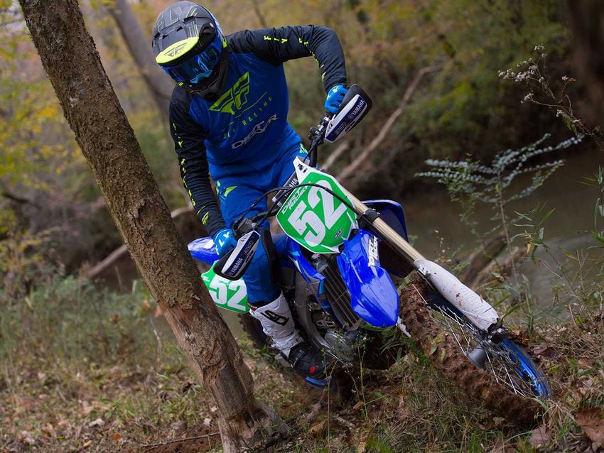 We like that the YZ250FX comes stock with Dunlop MX3S tires.