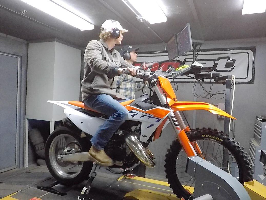 Ktm 125 deals sx bhp