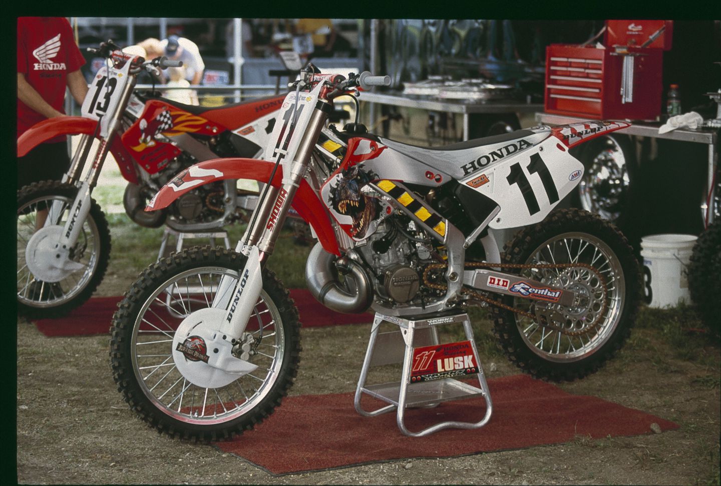 Honda racing shop bicycle woody woodpecker