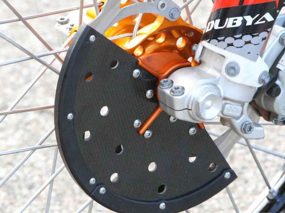 System Tech Racing KTM Carbon Fiber Front Disk Guard Product Of The