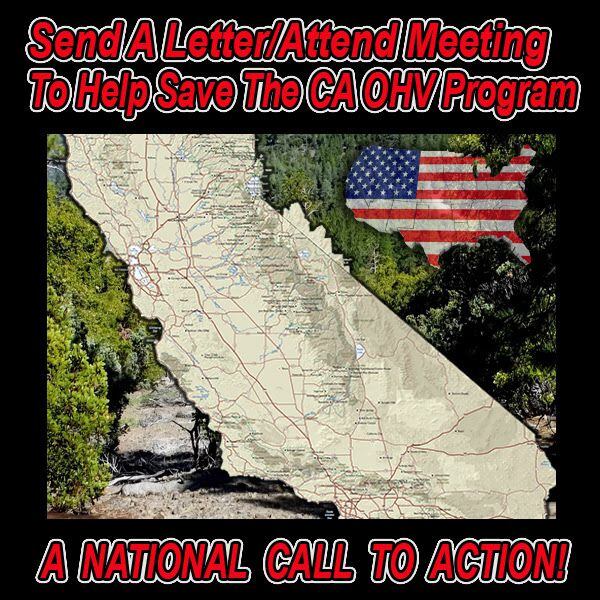 Help Save the CA OffHighway Vehicle Program By Sending a Letter or