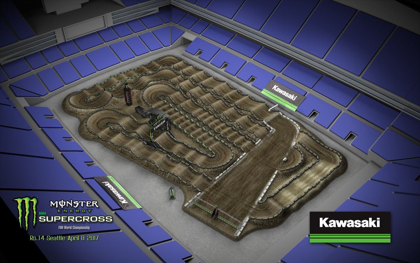 Seattle Supercross 2022 Track Map