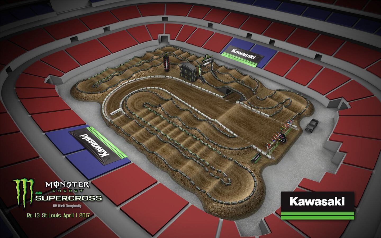St. Louis Supercross Track Map 2017 Dirt Rider