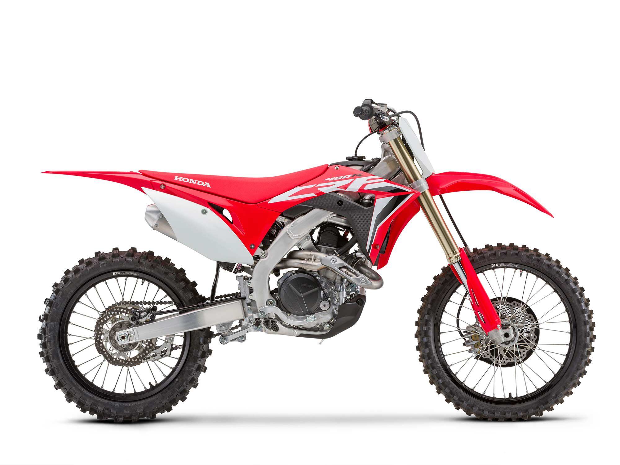At $8,599, the CRF450R-S is friendlier to the bank account.