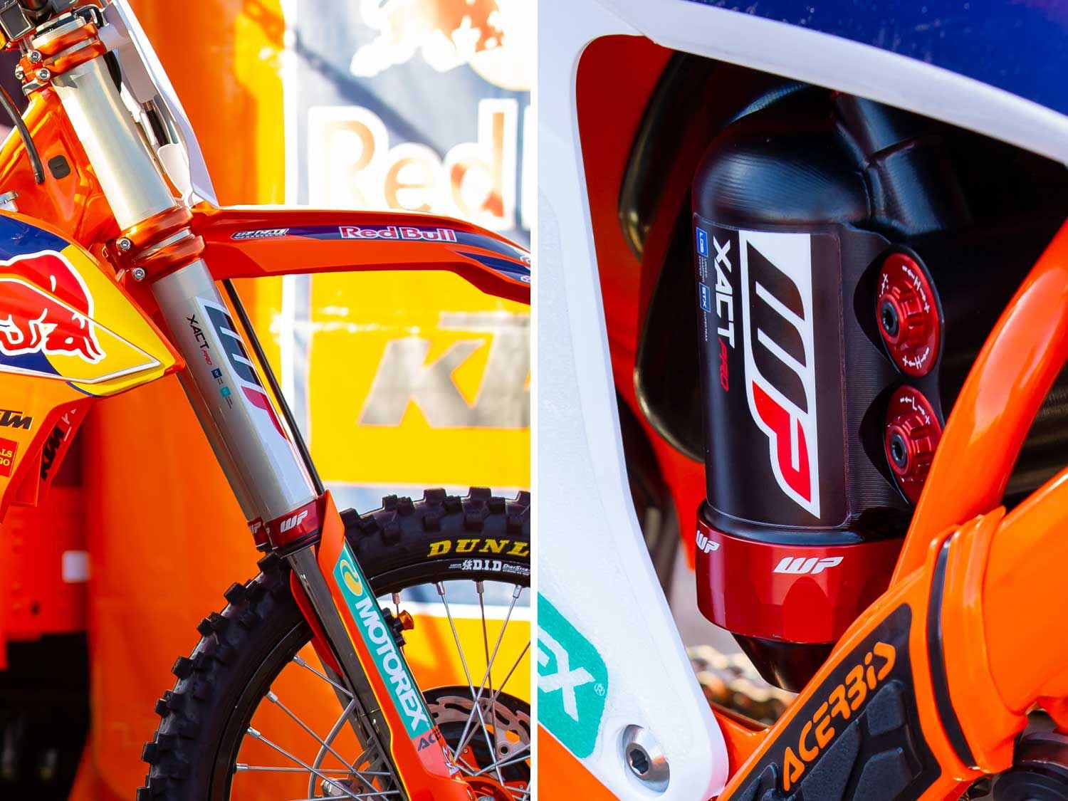 Webb focuses heavily on the balance of his WP factory suspension components.