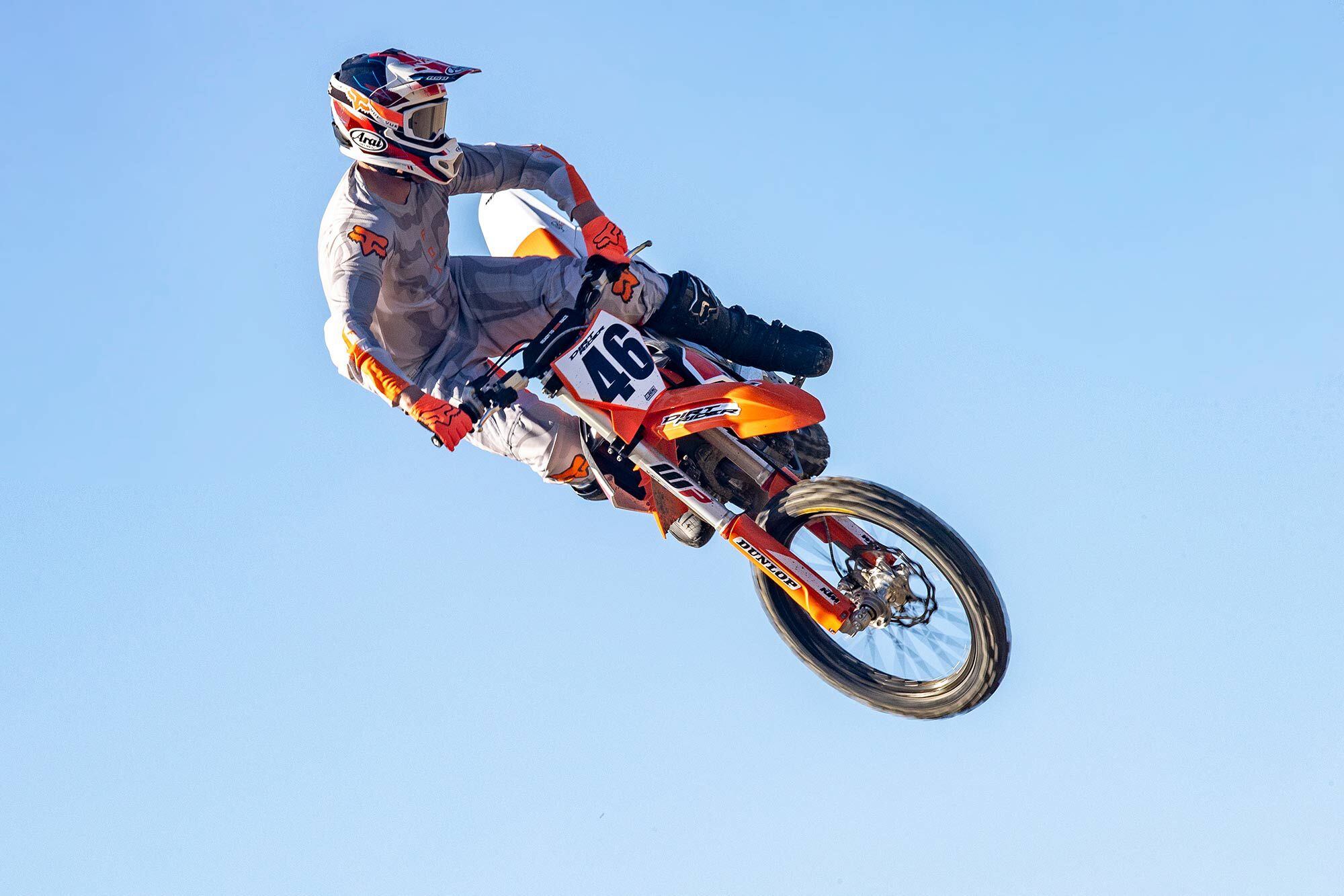 “I feel like I’m going fast on the 450 SX-F, but not compared to other bikes. I use far too much energy riding it.” <i>—Allan Brown</i>