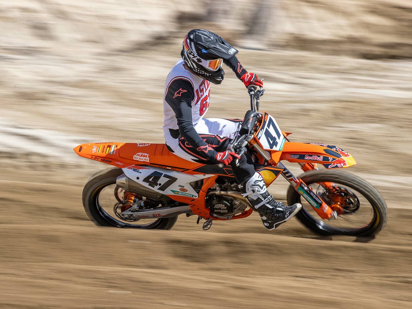 Riding the 2023 KTM 450 SX-F Factory Edition at Glen Helen Raceway.