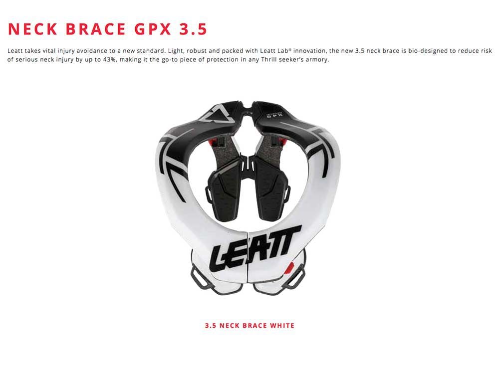 Leatt GPX 3.5 Neck Brace Available Worldwide | Dirt Rider