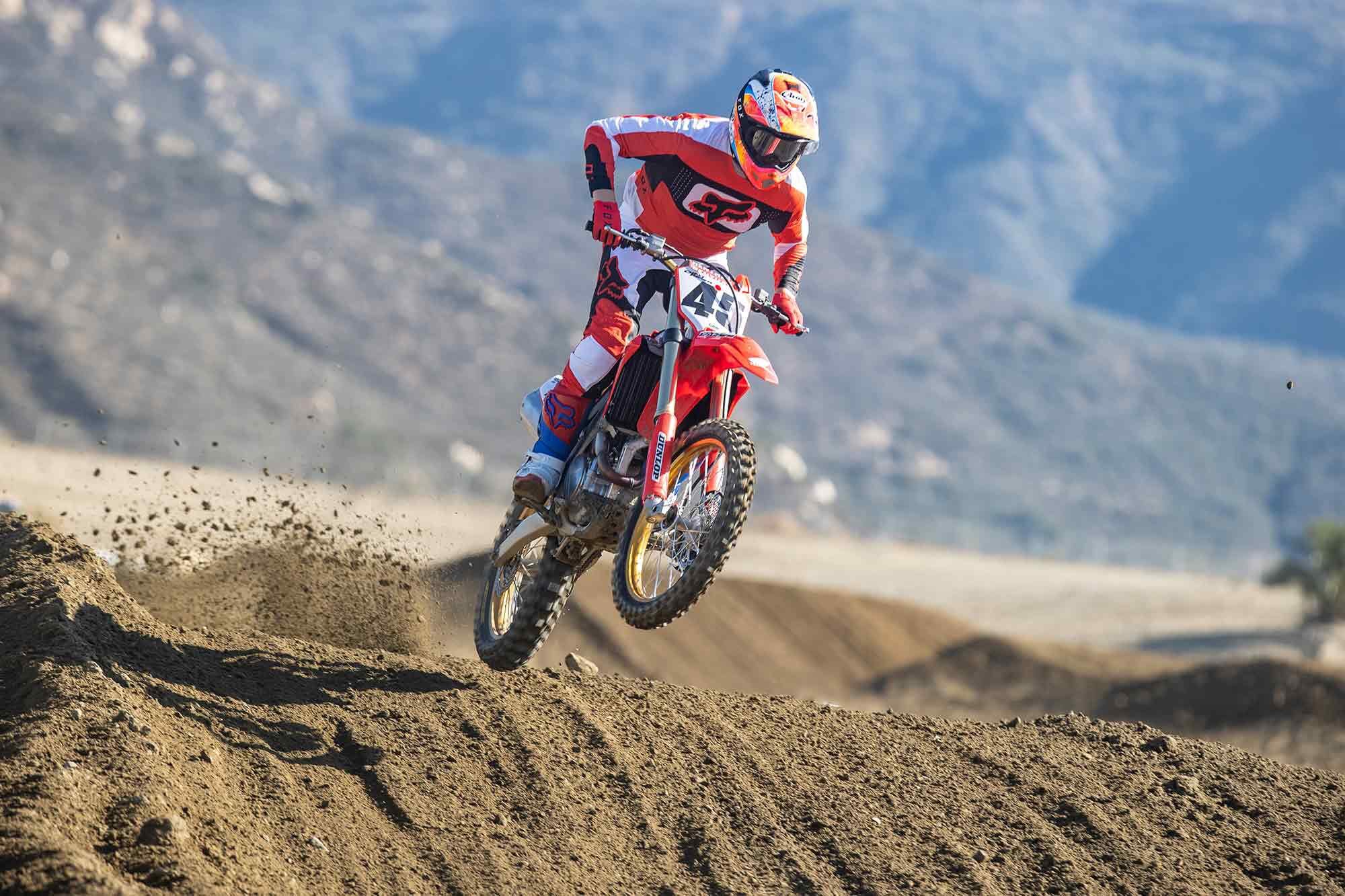 “The Honda’s suspension setup is not my favorite. It wasn’t unrideable, but really hard to find comfort.” <i>—Michael Wicker</i>