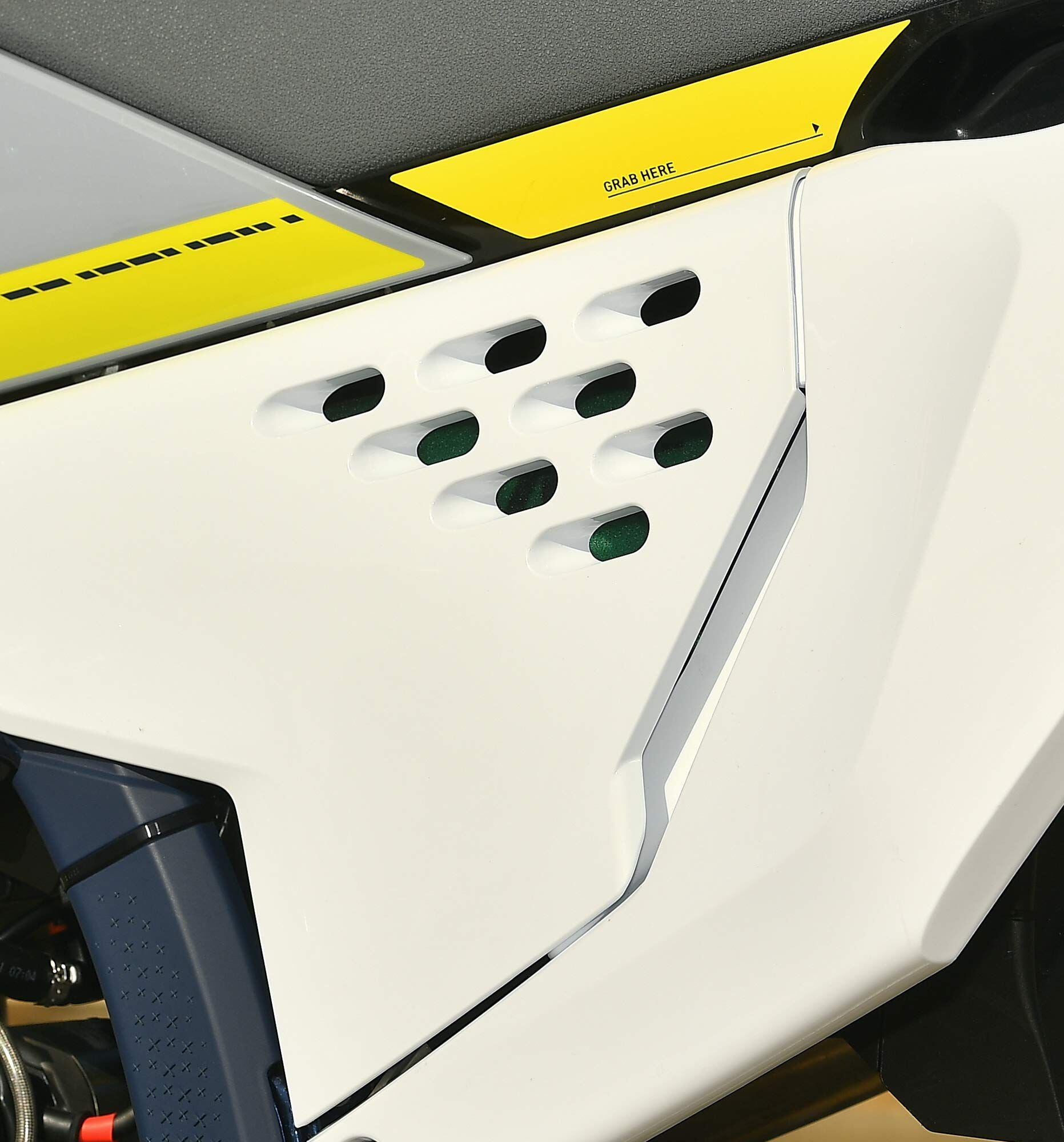 If you’re looking for a little extra throttle response out of your FC 250, Husqvarna includes this vented airbox cover with the bike.