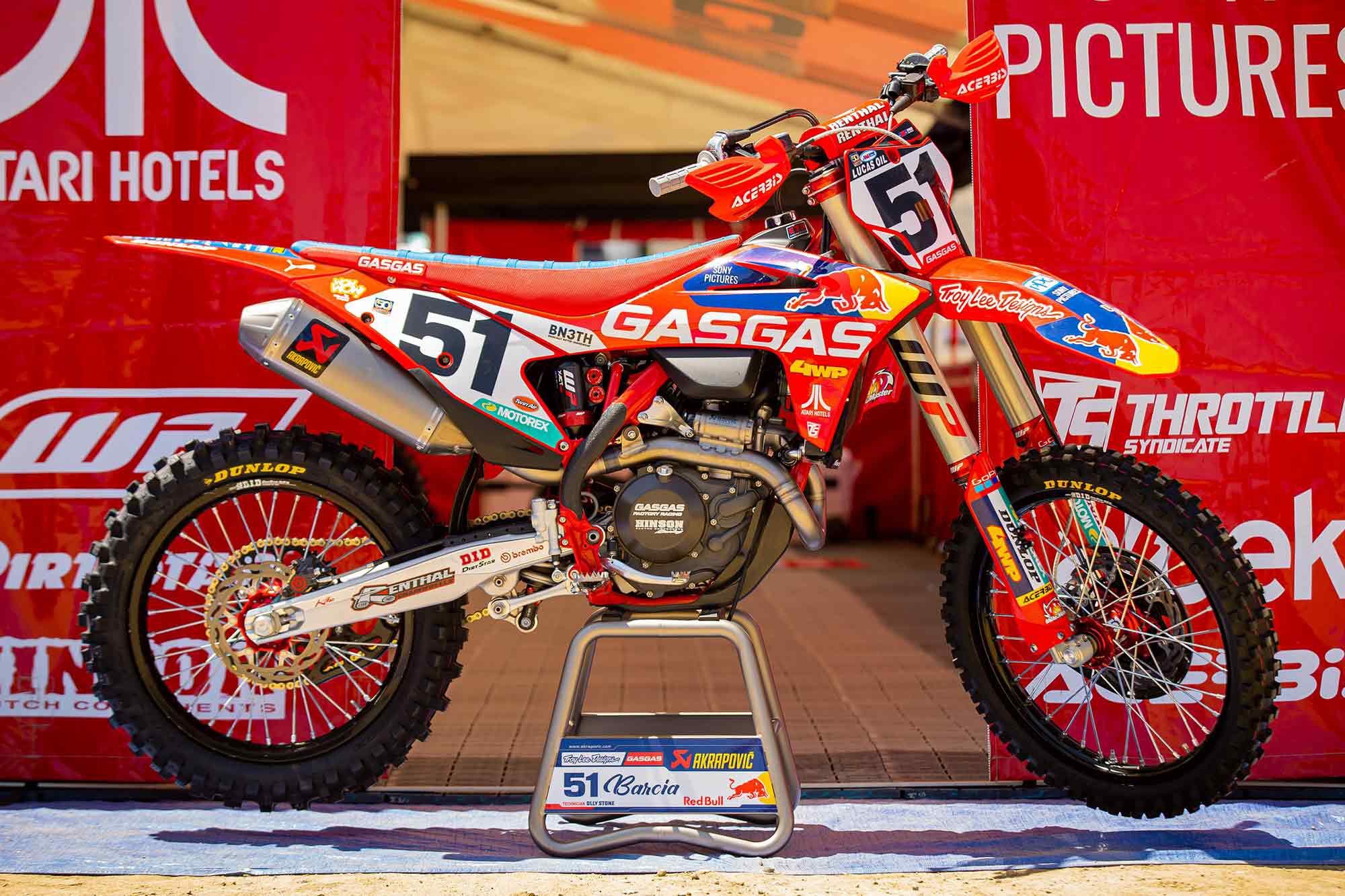 Factory Motocross Racebikes—Justin Barcia’s 2022 GasGas MC 450F