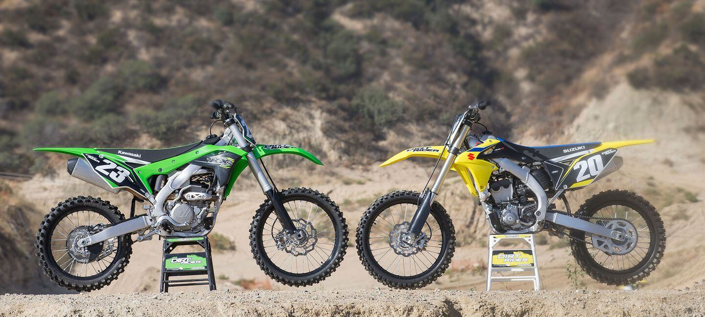 2018 Kawasaki KX250F vs. 2018 Suzuki RMZ250 Dirt Rider