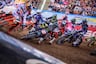 Cooper Webb racing at AMA Supercross race