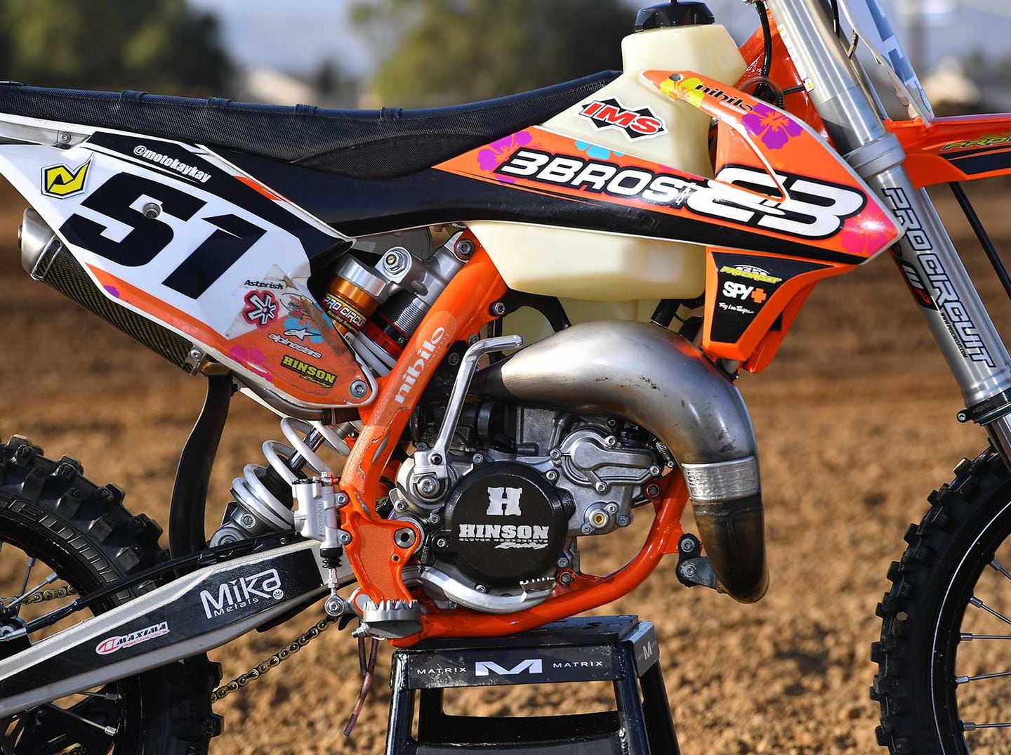 2019 Factory Off Road Bikes Mikayla Nielsen s KTM 105 SX Dirt Rider