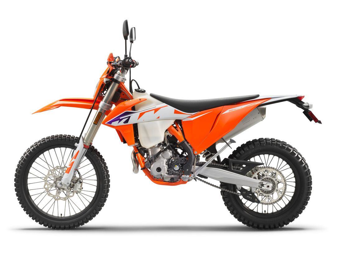 According to KTM, the 350 EXC-F weighs 238 pounds without fuel.